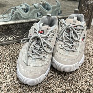 FILA gym shoe grey and white